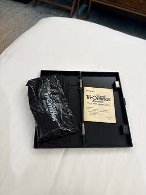 Vintage Pressman Travel Tri-Ominos The 3-Sided Domino Game #4425